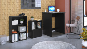 Kit Mini Home Office Negro 68x50x75cm
