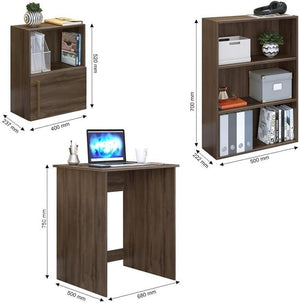 Kit Mini Home Office Carvalo 68x50x75cm