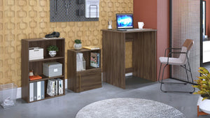 Kit Mini Home Office Carvalo 68x50x75cm