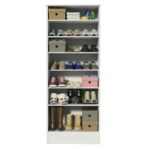 Zapatero con Espejo Isis Blanco 60x40x182cm